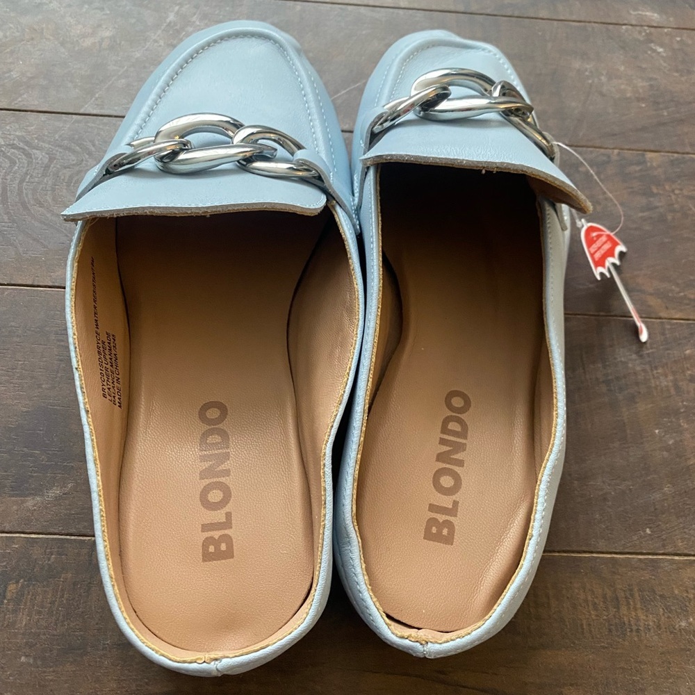 Blonde Bryce blue loafers - Picture 12 of 13